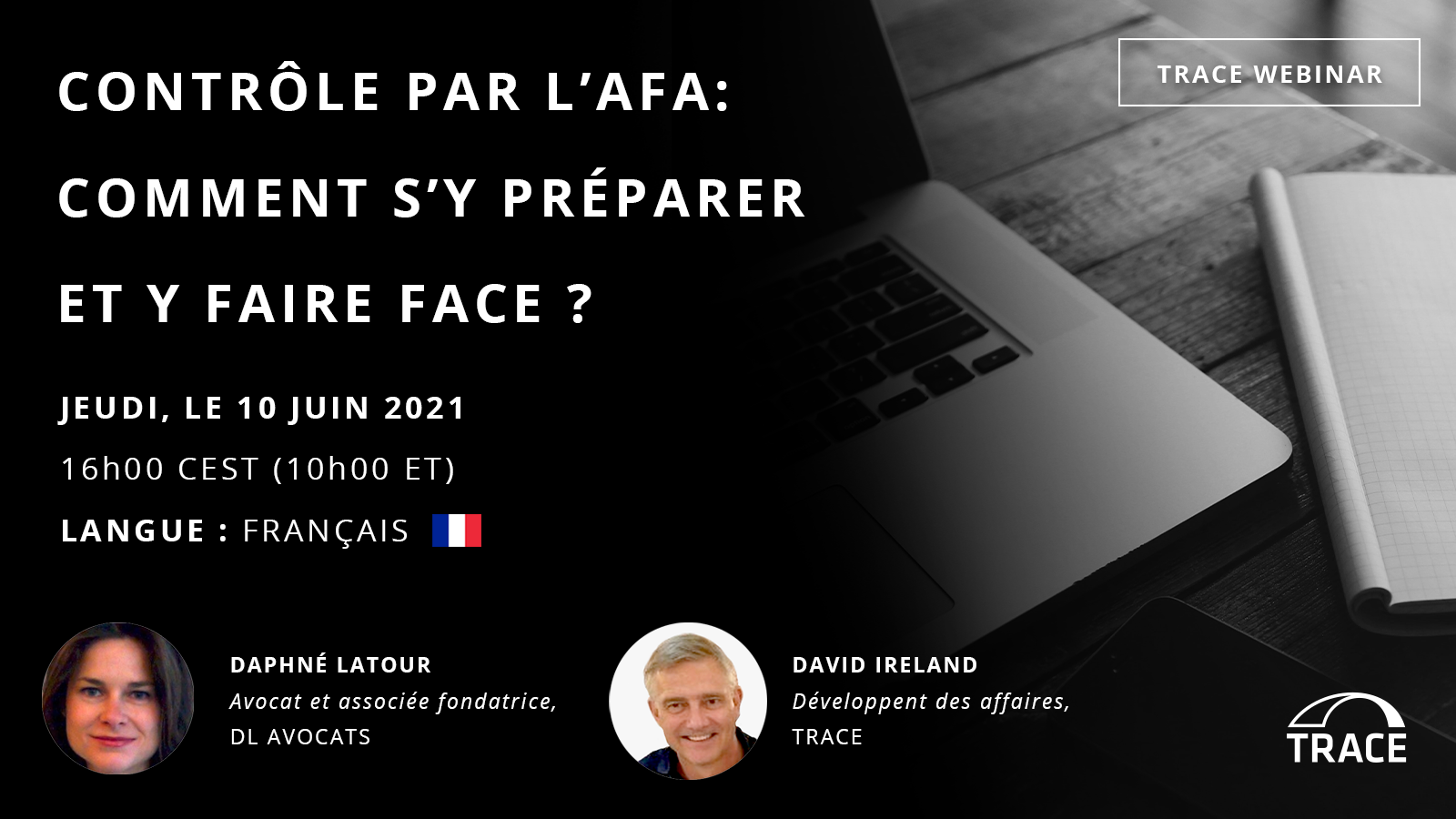 Webinar le 10 juin 2021 - DL AVOCATS - TRACE - Contrôles AFA: Comment s'y préparer et y faire face ?